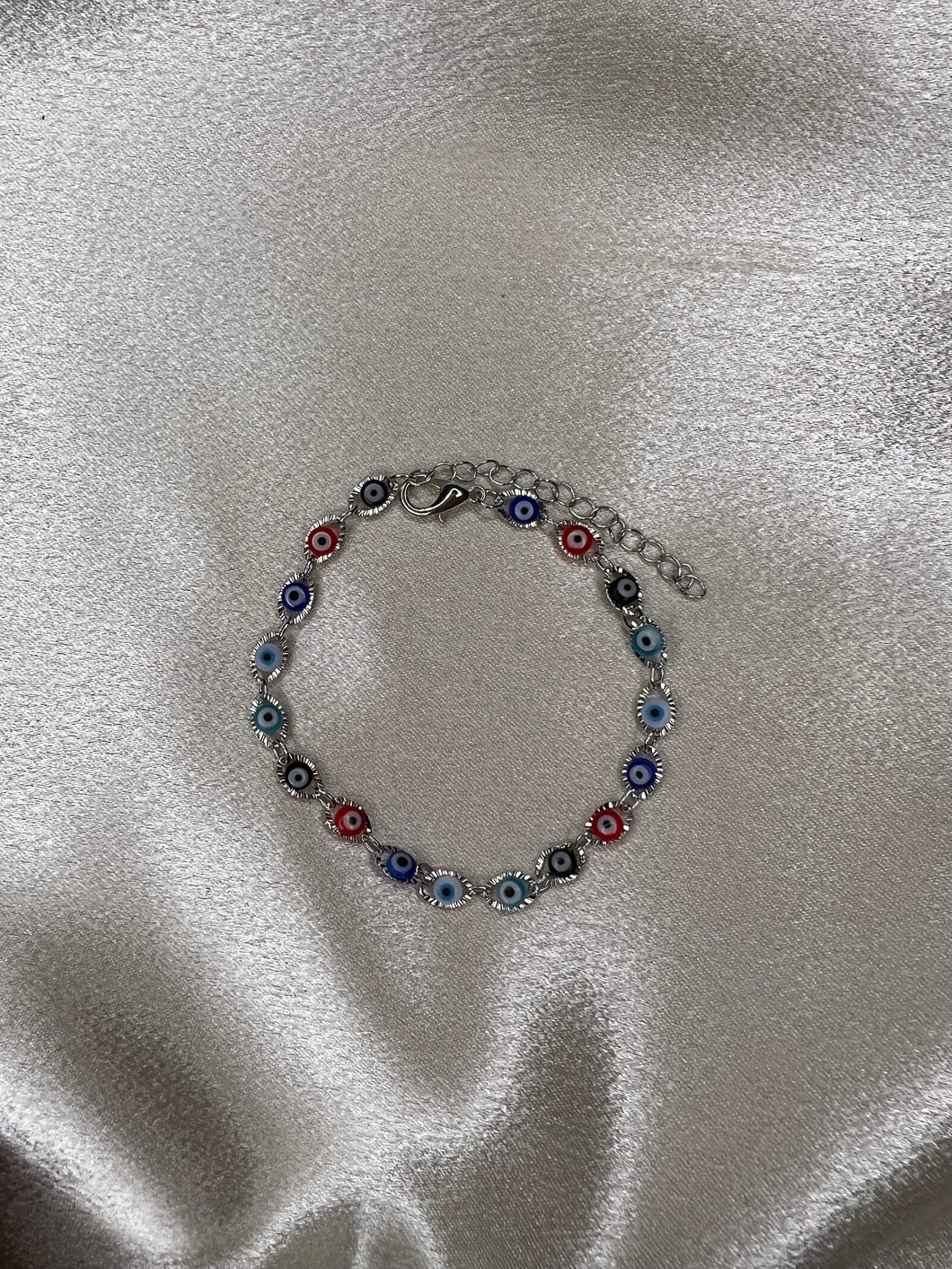 Silver Evil Eye Bracelet