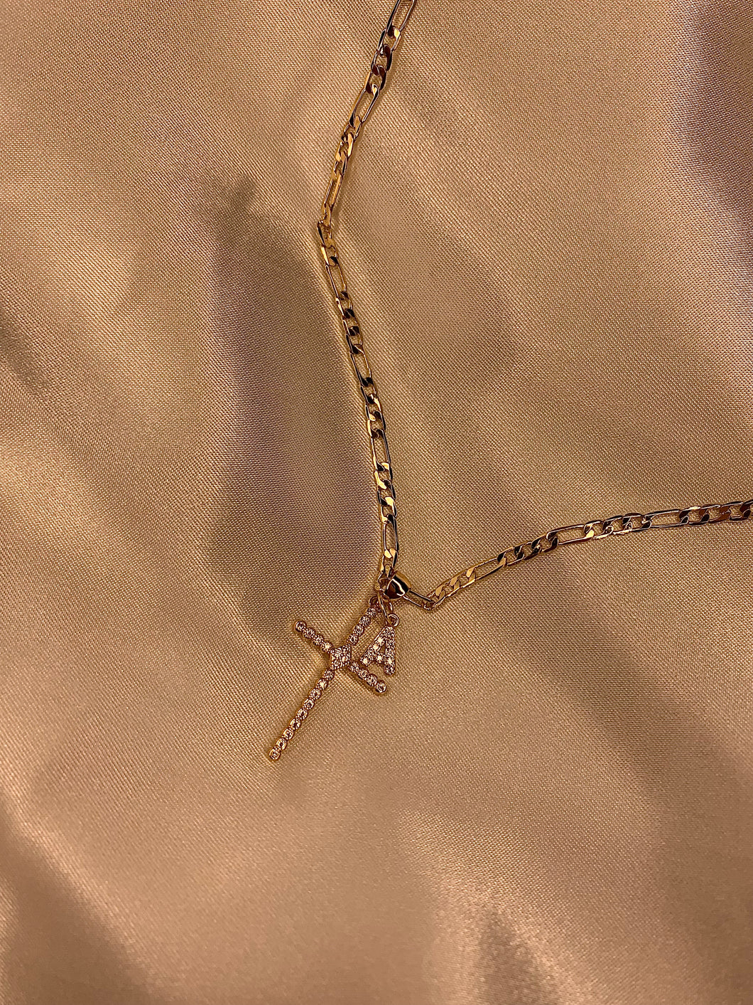 Diamond Cross with Initial