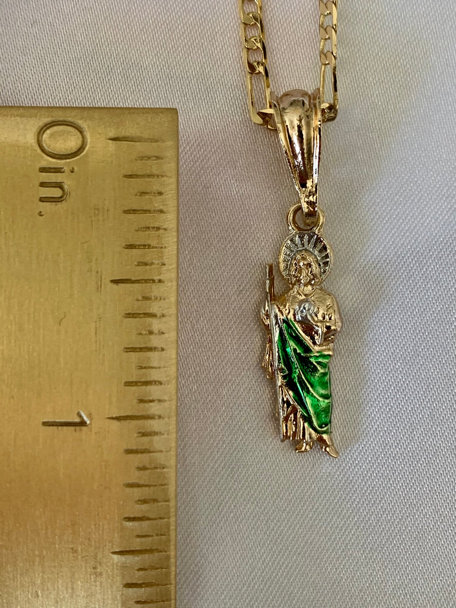 BeTime San Judas Tadeo Necklace: 18K Gold Plated San Judas Tadeo Pendant  Jewelry for Men | Amazon.com