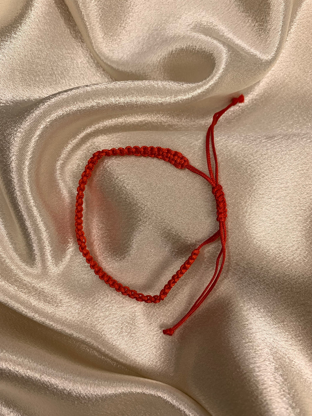 Red Braided Bracelet