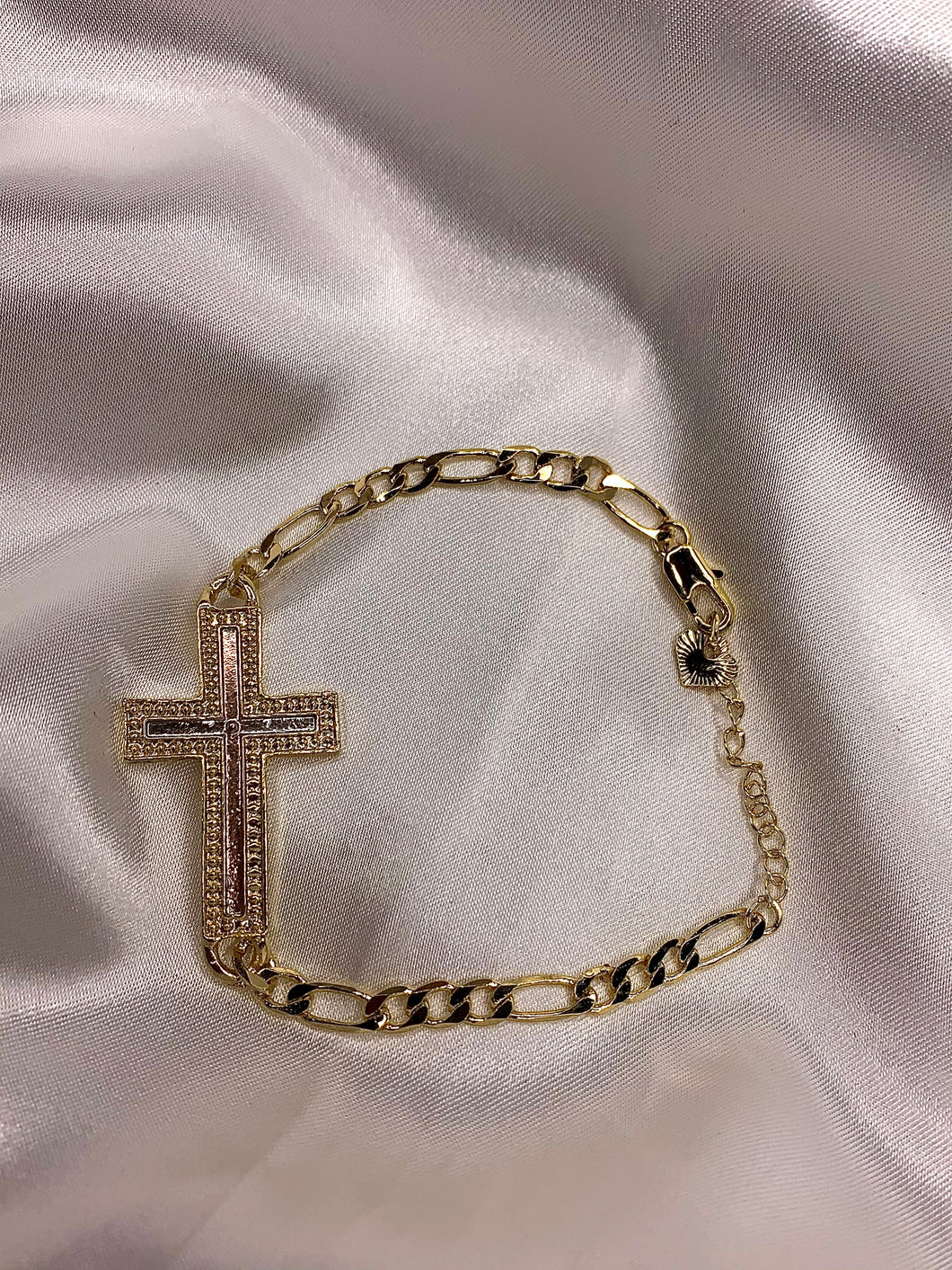 3 Toned Cross bracelet